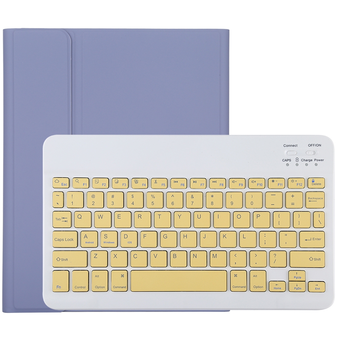 TG11B Detachable Bluetooth Yellow Keyboard + Microfiber Leather Tablet Case for iPad Pro 11 inch (2020), with Pen Slot & Holder (Purple) TG11B Detachable Bluetooth Yellow Keyboard + Microfiber Leather Tablet Case for iPad Pro 11 inch (2020), with Pen Slot & Holder (Purple)