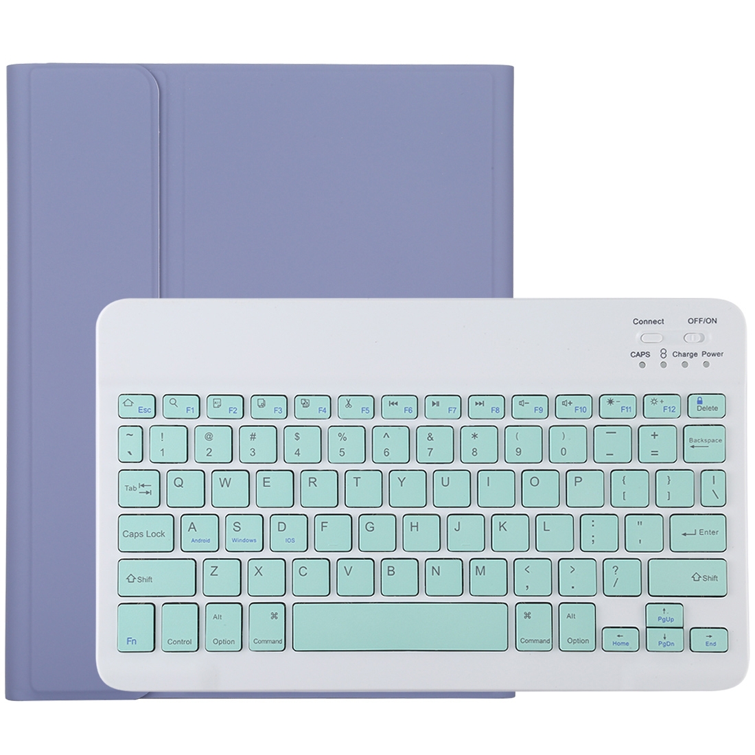 TG11B Detachable Bluetooth Green Keyboard + Microfiber Leather Tablet Case for iPad Pro 11 inch (2020), with Pen Slot & Holder (Purple) TG11B Detachable Bluetooth Green Keyboard + Microfiber Leather Tablet Case for iPad Pro 11 inch (2020), with Pen Slot & Holder (Purple)