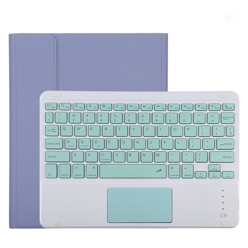 TG11BC Detachable Bluetooth Green Keyboard Microfiber Leather Tablet Case for iPad Pro 11 inch (2020), with Touchpad & Pen Slot & Holder (Purple) TG11BC Detachable Bluetooth Green Keyboard Microfiber Leather Tablet Case for iPad Pro 11 inch (2020), with Touchpad & Pen Slot & Holder (Purple)