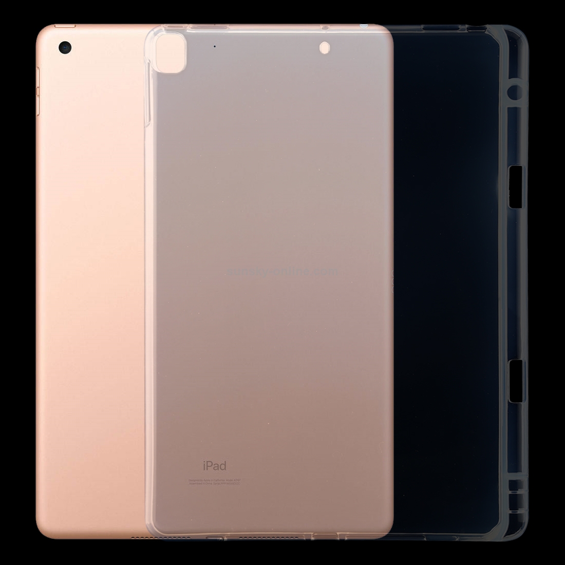 For iPad 10.2 / iPad Pro 10.5 (2017) 3mm Shockproof Transparent Protective Case with Pen Slot For iPad 10.2 / iPad Pro 10.5 (2017) 3mm Shockproof Transparent Protective Case with Pen Slot