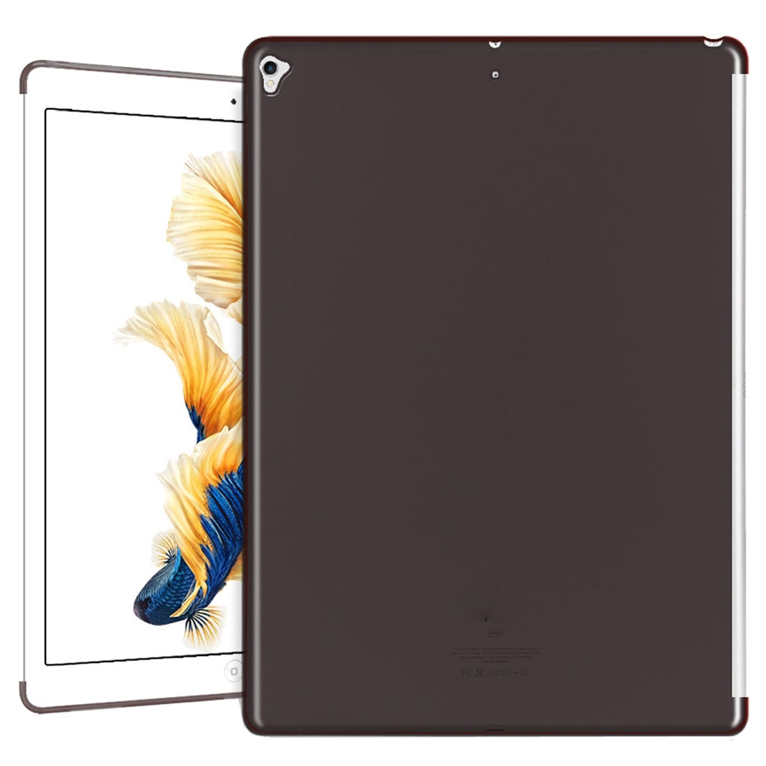 For iPad Pro 12.9 inch (2017) Transparent TPU Chipped Edge Soft Protective Back Cover Case(Black) For iPad Pro 12.9 inch (2017) Transparent TPU Chipped Edge Soft Protective Back Cover Case(Black)