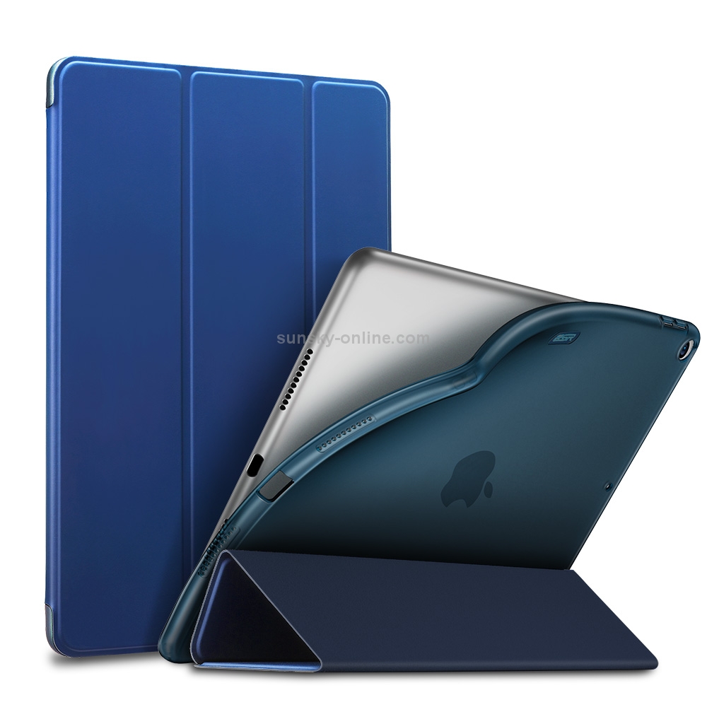 ESR Yippee Color Rebound Series Slim Fit Leather + Soft TPU Case for iPad Air 2019 10.5 inch, with Three-folding & Sleep / Wake-up Function(Blue) ESR Yippee Color Rebound Series Slim Fit Leather + Soft TPU Case for iPad Air 2019 10.5 inch, with Three-folding & Sleep / Wake-up Function(Blue)