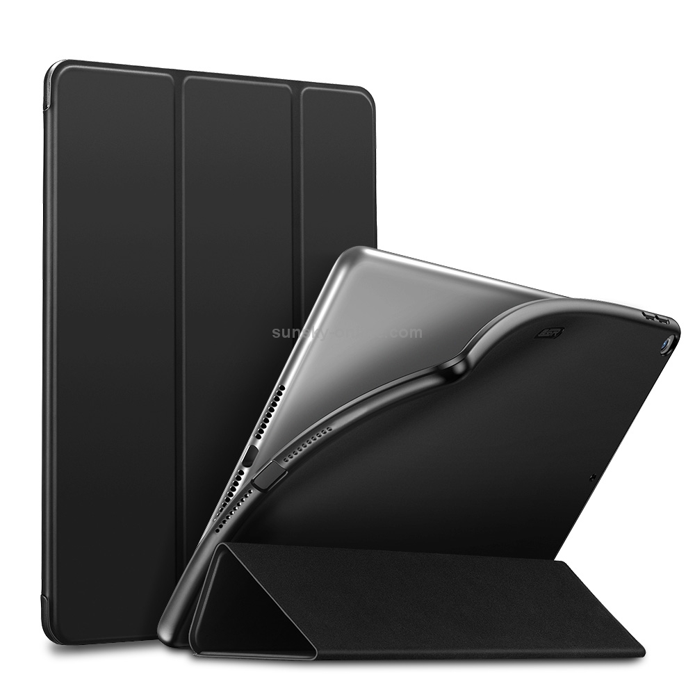 ESR Yippee Color Rebound Series Slim Fit Leather + Soft TPU Case for iPad Mini 2019, with Three-folding & Sleep / Wake-up Function(Black) ESR Yippee Color Rebound Series Slim Fit Leather + Soft TPU Case for iPad Mini 2019, with Three-folding & Sleep / Wake-up Function(Black)
