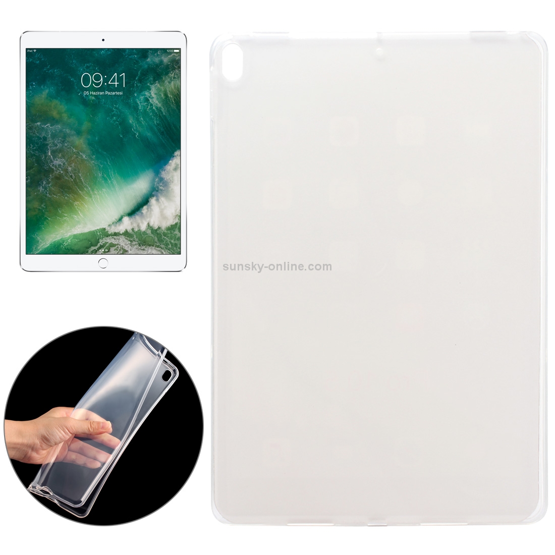 For iPad Pro 10.5 inch Transparent Soft TPU Protective Case(Transparent) For iPad Pro 10.5 inch Transparent Soft TPU Protective Case(Transparent)