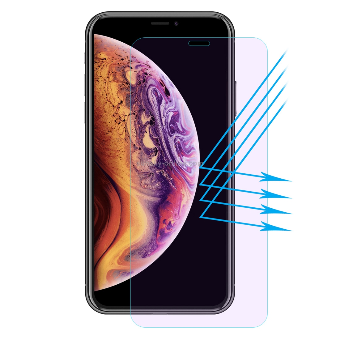 For iPhone X / XS ENKAY Hat-prince 0.26mm 9H 2.5D Anti Blue-ray Tempered Glass Film For iPhone X / XS ENKAY Hat-prince 0.26mm 9H 2.5D Anti Blue-ray Tempered Glass Film