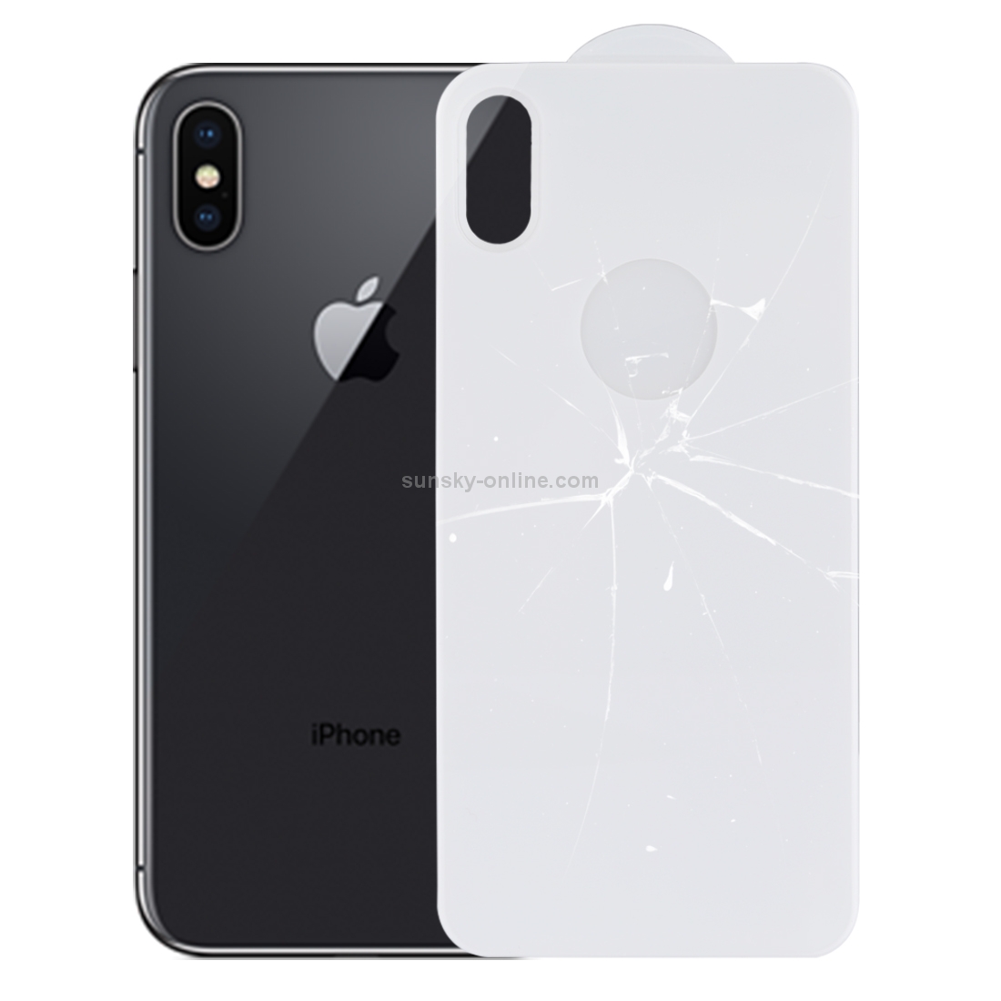 For iPhone X 9H Surface Hardness 3D Curved Tempered Glass Back Screen Protector(Silver) For iPhone X 9H Surface Hardness 3D Curved Tempered Glass Back Screen Protector(Silver)