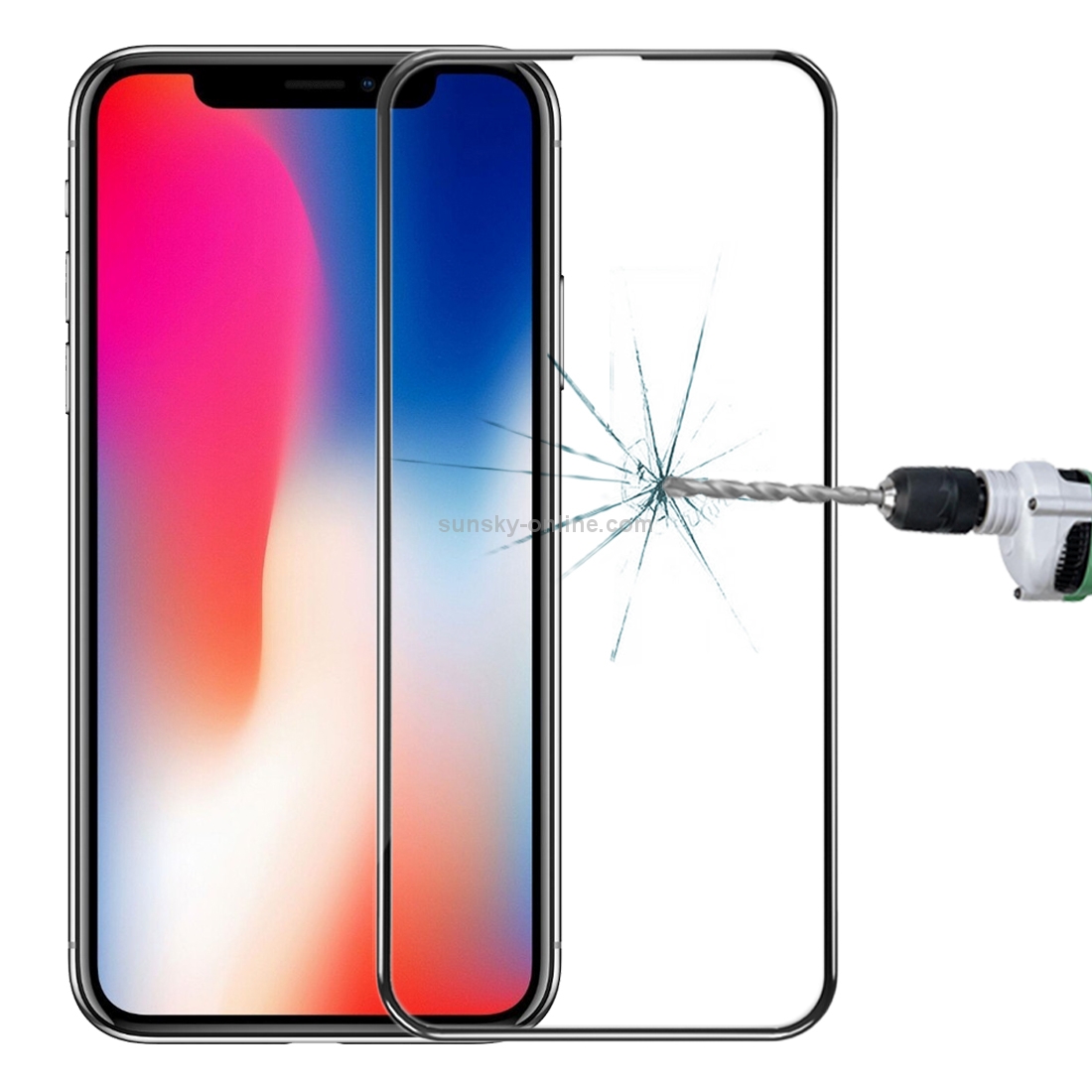 For iPhone X Lenuo DF 0.3mm 9H Surface Hardness 3D Full Screen Tempered Glass Screen Film For iPhone X Lenuo DF 0.3mm 9H Surface Hardness 3D Full Screen Tempered Glass Screen Film