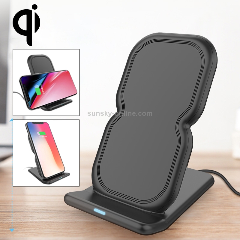 HAMTOD 8 Shape Design Dual Coil Design Qi Standard Holder Wireless Charger with Indicator Light, Support Fast Charging HAMTOD 8 Shape Design Dual Coil Design Qi Standard Holder Wireless Charger with Indicator Light, Support Fast Charging