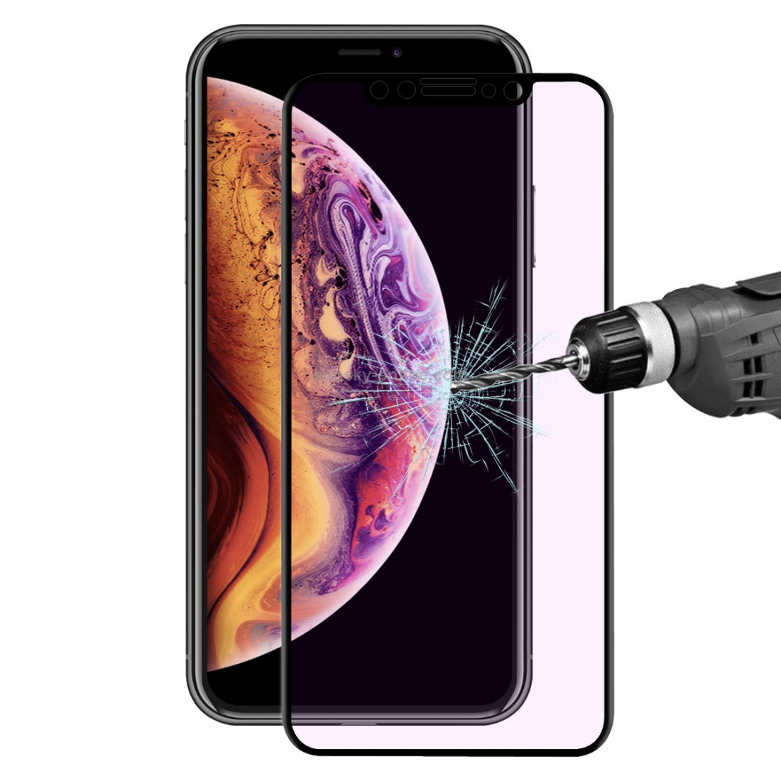 For iPhone X / XS ENKAY Hat-Prince 0.2mm 9H 3D Anti Blue-ray Full Screen Carbon Fiber Tempered Glass Film(Black) For iPhone X / XS ENKAY Hat-Prince 0.2mm 9H 3D Anti Blue-ray Full Screen Carbon Fiber Tempered Glass Film(Black)