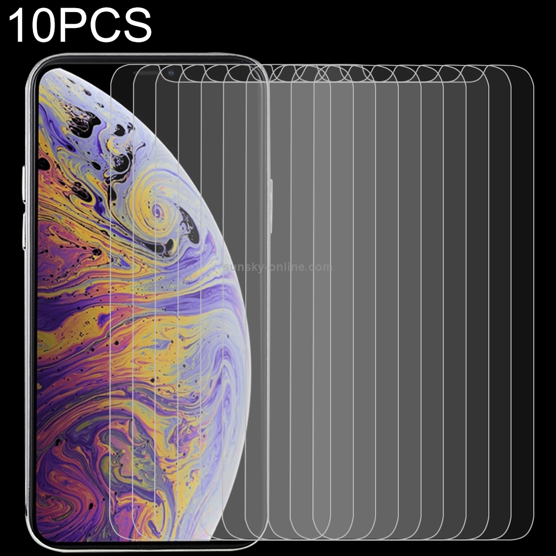 10 PCS 0.3mm 2.5D 9H Tempered Glass Film for iPhone 11 Pro Max / XS Max 10 PCS 0.3mm 2.5D 9H Tempered Glass Film for iPhone 11 Pro Max / XS Max