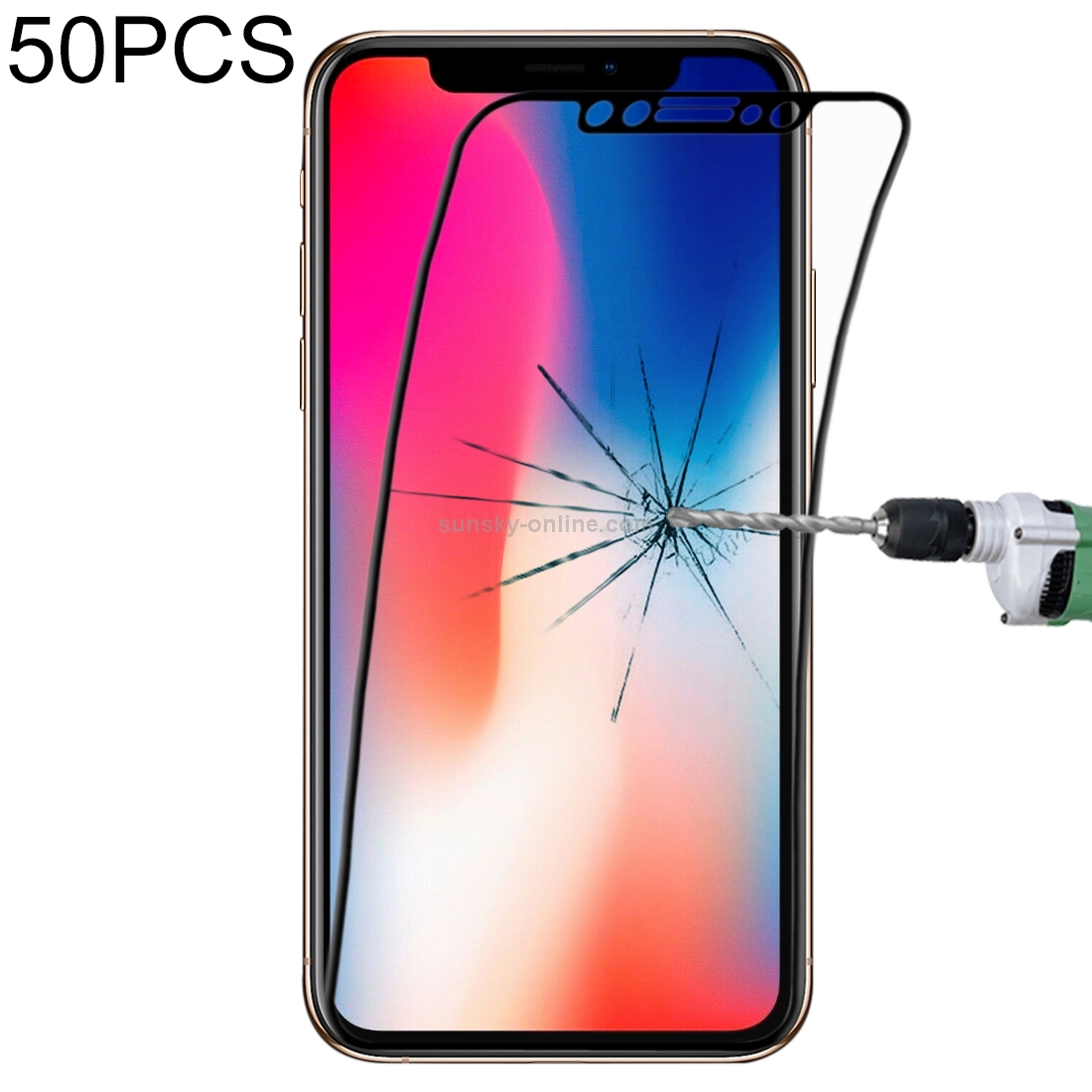 For iPhone 11 Pro Max / XS Max 50pcs 0.1mm 9H Full Screen Flexible Fiber Tempered Glass Film (Black) For iPhone 11 Pro Max / XS Max 50pcs 0.1mm 9H Full Screen Flexible Fiber Tempered Glass Film (Black)