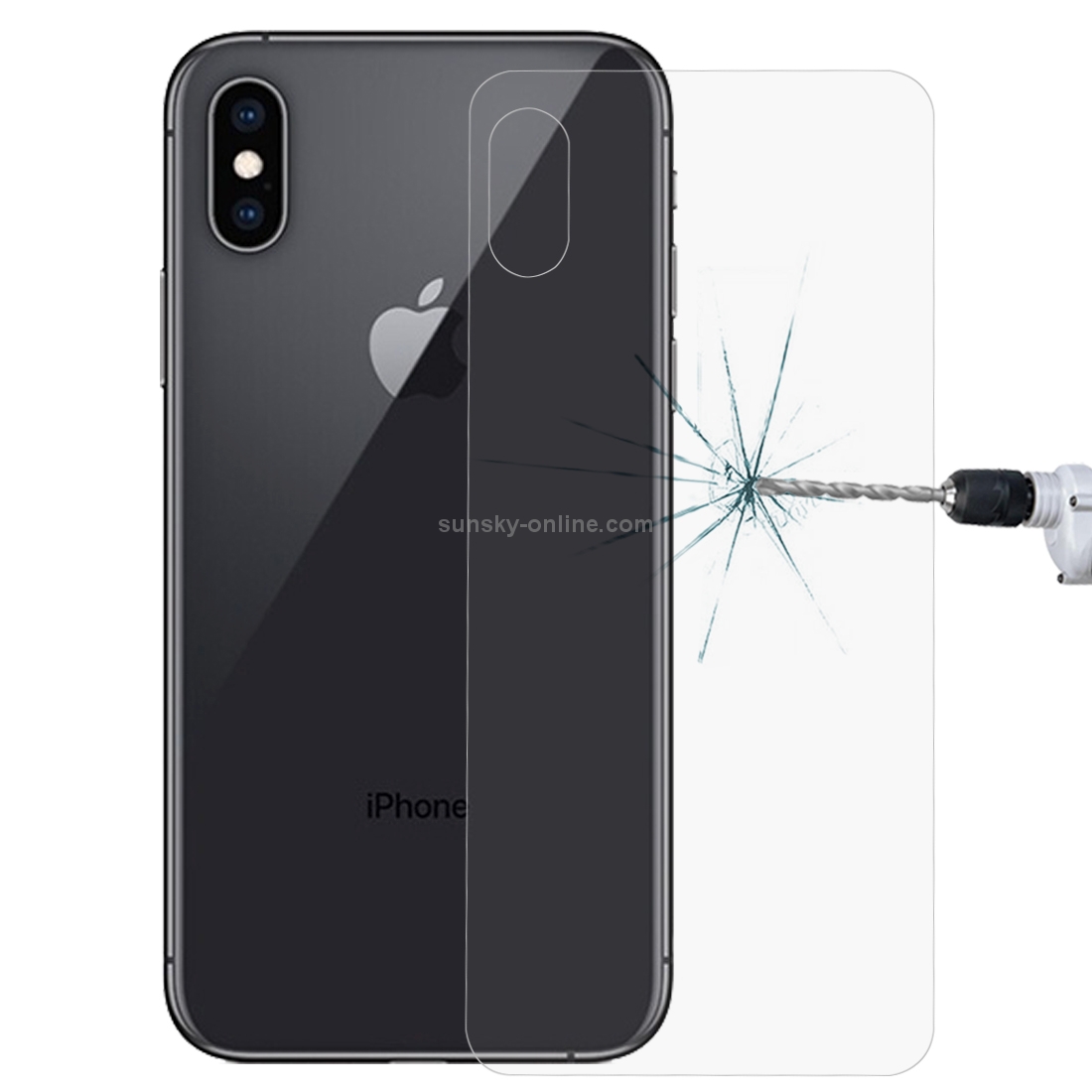 For iPhone XS Max 9H Tempered Glass Protector Back Screen Film For iPhone XS Max 9H Tempered Glass Protector Back Screen Film