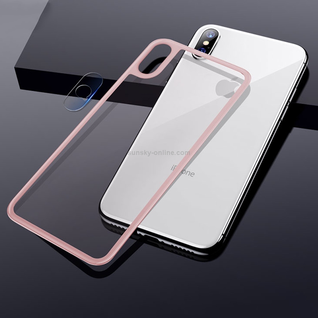 For iPhone XS Max TOTUDESIGN Rhino Family Tempered Glass Camera Lens + Back Protective Film Set (Pink) For iPhone XS Max TOTUDESIGN Rhino Family Tempered Glass Camera Lens + Back Protective Film Set (Pink)