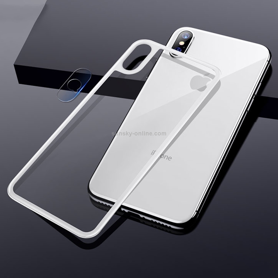 For iPhone XS Max TOTUDESIGN Rhino Family Tempered Glass Camera Lens + Back Protective Film Set (White) For iPhone XS Max TOTUDESIGN Rhino Family Tempered Glass Camera Lens + Back Protective Film Set (White)