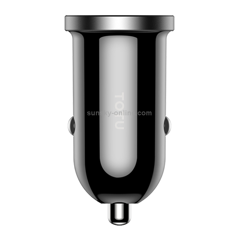 TOTUDESIGN DCCD-017 DV 5V - 2.4A PC Smart Dual USB Car Charger Second Generation(Black) TOTUDESIGN DCCD-017 DV 5V - 2.4A PC Smart Dual USB Car Charger Second Generation(Black)