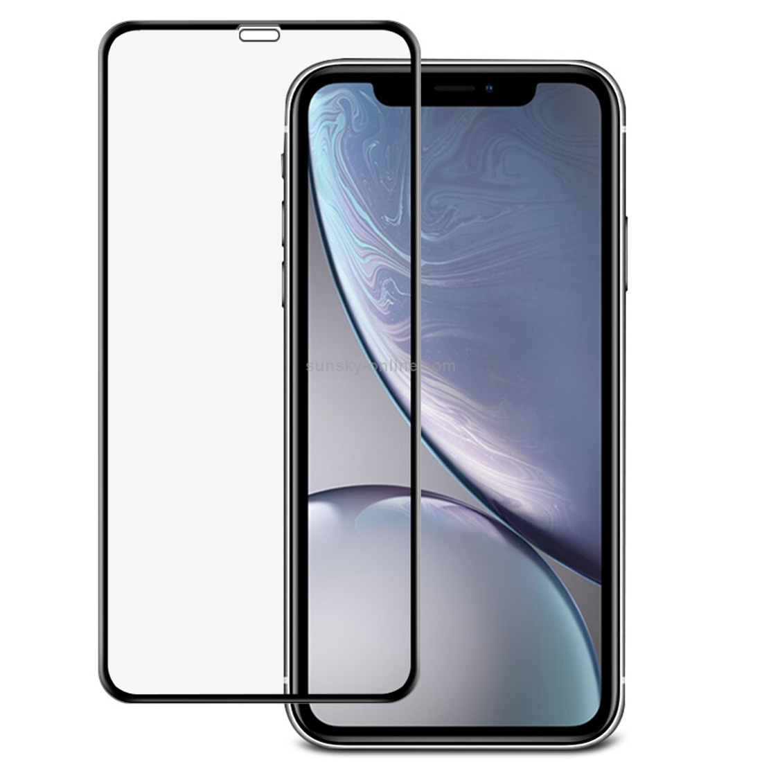 For iPhone XR IMAK 9H Surface Hardness Full Screen Tempered Glass Film (Black) For iPhone XR IMAK 9H Surface Hardness Full Screen Tempered Glass Film (Black)