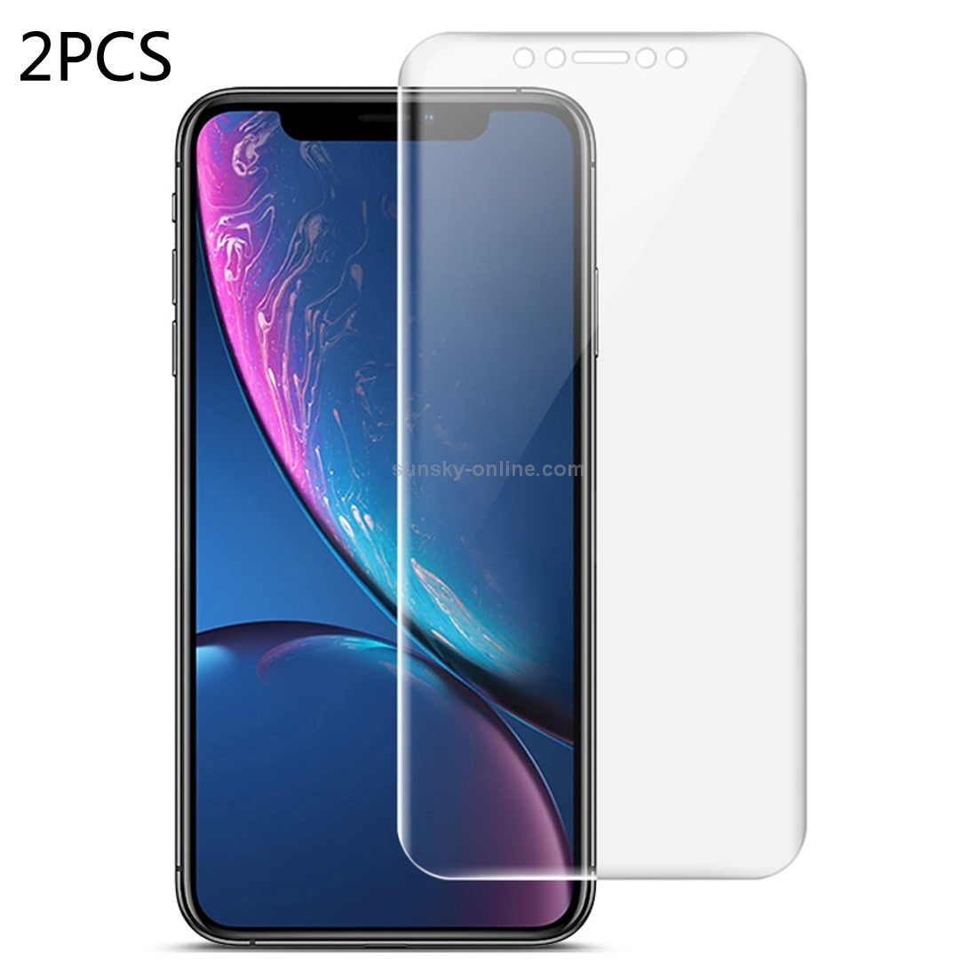 2 PCS IMAK 0.15mm Curved Full Screen Protector Hydrogel Film Front Protector for iPhone XR 2 PCS IMAK 0.15mm Curved Full Screen Protector Hydrogel Film Front Protector for iPhone XR