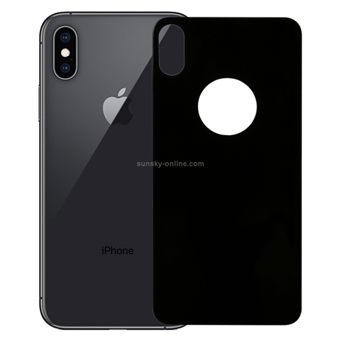 For iPhone X / XS 9H 3D Full Coverage Tempered Glass Back Screen Film (Black) For iPhone X / XS 9H 3D Full Coverage Tempered Glass Back Screen Film (Black)