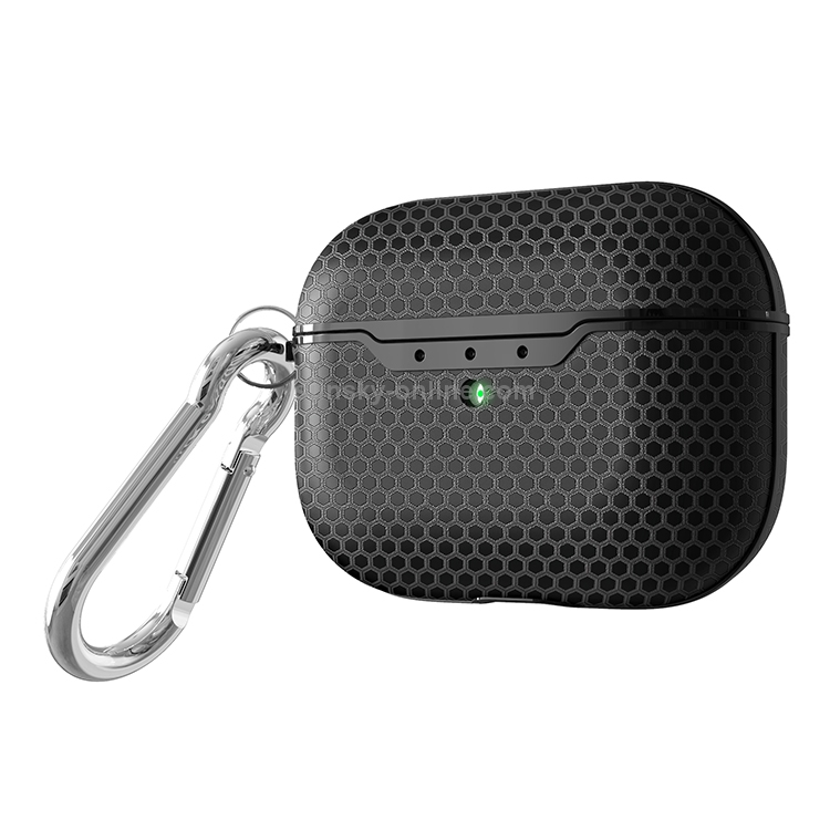 For AirPods Pro TPU Football Texture Wireless Earphone Protective Case (Black) For AirPods Pro TPU Football Texture Wireless Earphone Protective Case (Black)