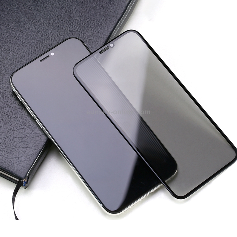 For iPhone X REMAX Caesar Series Anti-spy Tempered Glass Protective Film (Black)