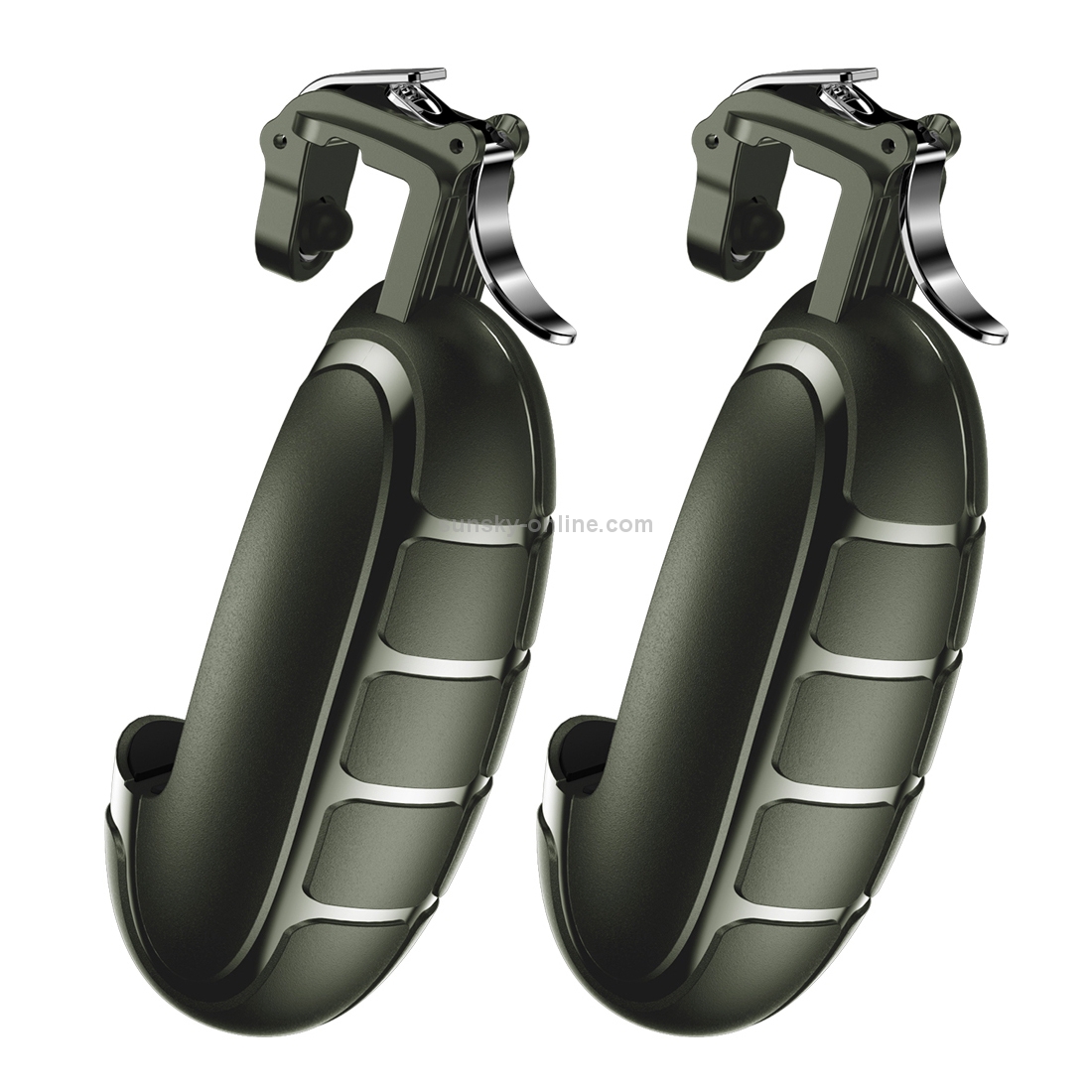 2 PCS Baseus Winner Chicken Dinner Grenade Shaped Gamepad(Army Green) 2 PCS Baseus Winner Chicken Dinner Grenade Shaped Gamepad(Army Green)
