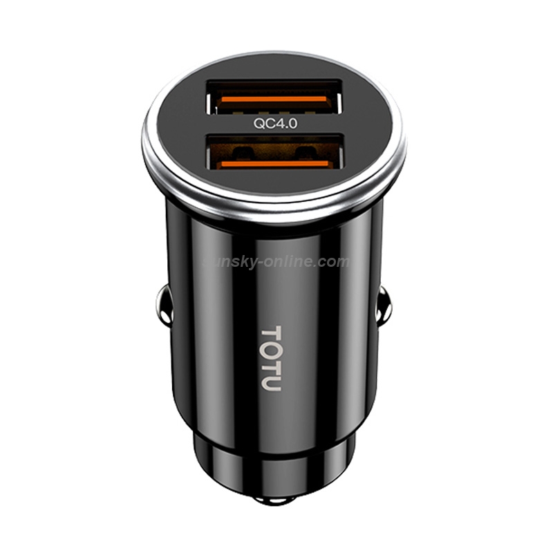 TOTUDESIGN DCCQ-04 Elite Series Dual USB QC 4.0 Car Charger (Black) TOTUDESIGN DCCQ-04 Elite Series Dual USB QC 4.0 Car Charger (Black)