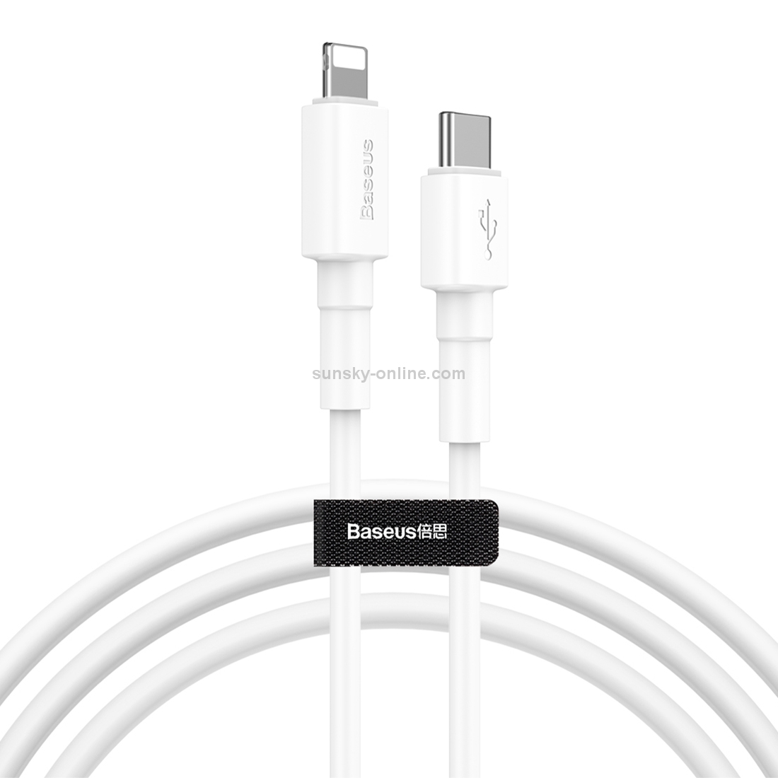Baseus 18W PD Type-C / USB-C to 8 Pin Mini White Quick Charging Cable, Length: 1m(White) Baseus 18W PD Type-C / USB-C to 8 Pin Mini White Quick Charging Cable, Length: 1m(White)