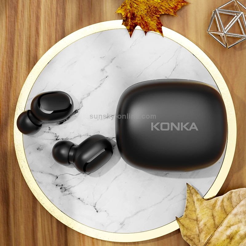 KONKA KT10 TWS CVC8.0 Noise Reduction Touch Smart Digital Display Bluetooth Earphone with Charging Box, Support Siri(Black) KONKA KT10 TWS CVC8.0 Noise Reduction Touch Smart Digital Display Bluetooth Earphone with Charging Box, Support Siri(Black)