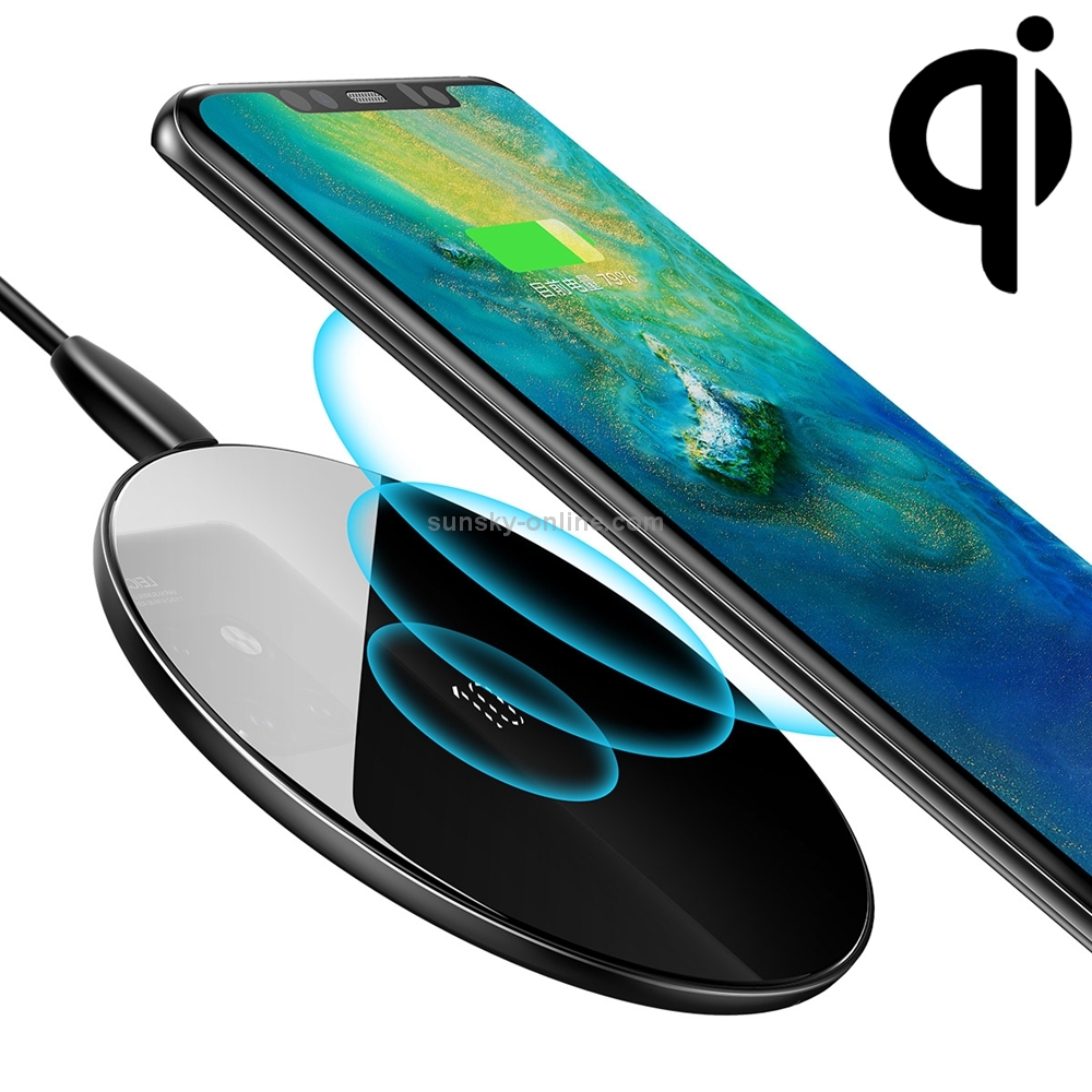 Baseus Simple Intelligent Fast Wireless Charger with Cable for Huawei(Black)