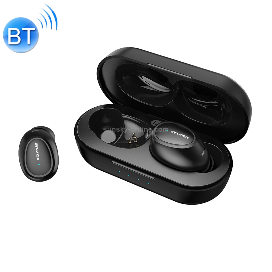 awei T6 TWS Bluetooth V5.0 Ture Wireless Sports Headset with Charging Case(Black) awei T6 TWS Bluetooth V5.0 Ture Wireless Sports Headset with Charging Case(Black)