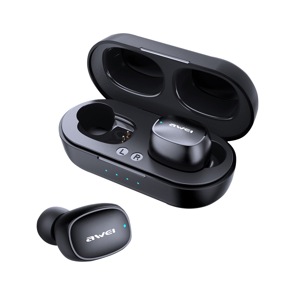 awei T13 TWS Bluetooth V5.0 Ture Wireless Sports Headset with Charging Case(Black) awei T13 TWS Bluetooth V5.0 Ture Wireless Sports Headset with Charging Case(Black)