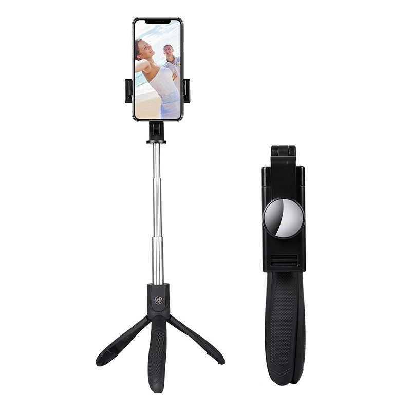 Mai Appearance K06 Multi-function Live Broadcast Mobile Bluetooth Self-timer Pole Tripod (Black)