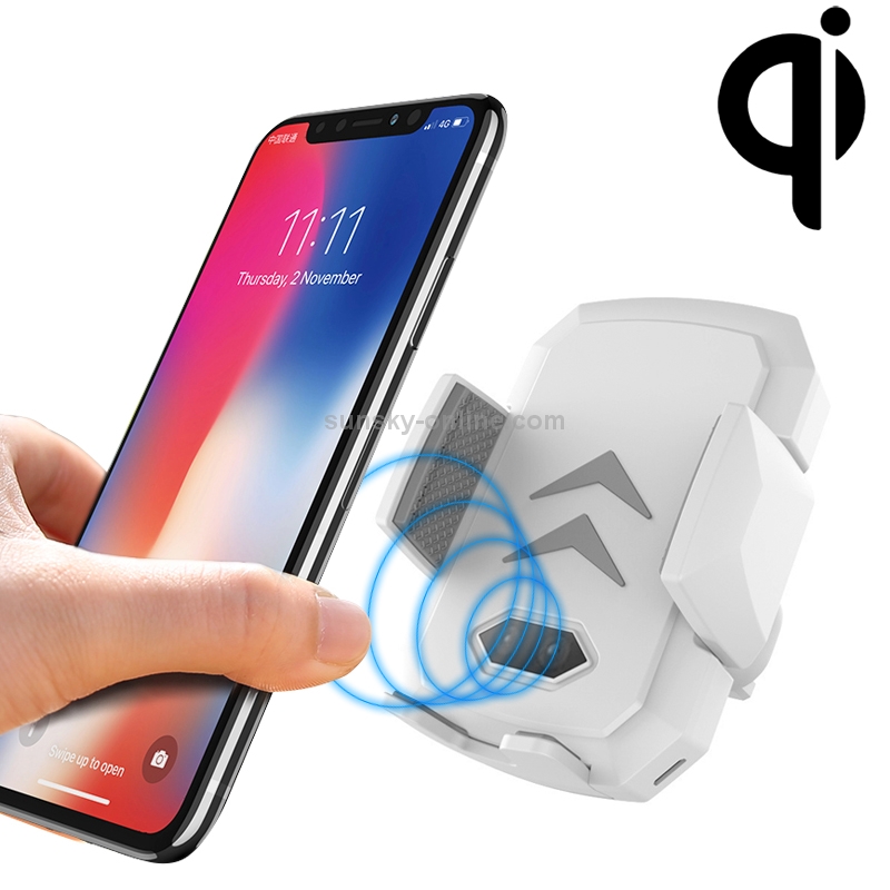 Induction Automatic Car Air Vent Phone Holder Qi Standard Wireless Charger for 4-6.5 inch Smartphones(White) Induction Automatic Car Air Vent Phone Holder Qi Standard Wireless Charger for 4-6.5 inch Smartphones(White)