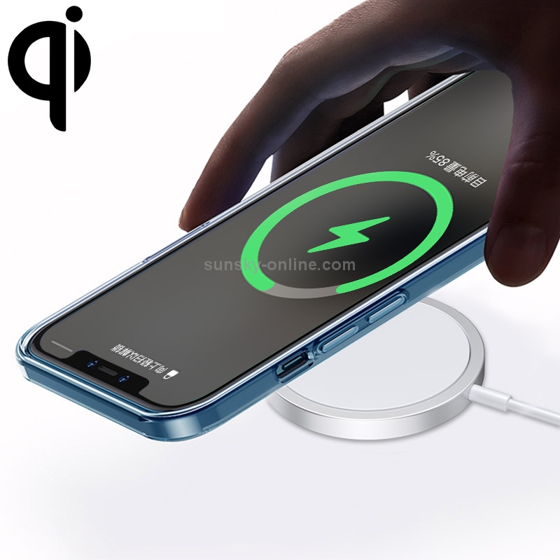 WIWU WI-W009 15W QI Standard Magsafe Magnetic Fast Charging Wireless Charger for iPhone 15 / 14 / 13 12 Series(White) WIWU WI-W009 15W QI Standard Magsafe Magnetic Fast Charging Wireless Charger for iPhone 15 / 14 / 13 12 Series(White)