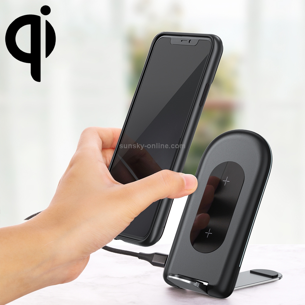 ROCK W30 15W Mobile Phone Wireless Charger Foldable Desktop Holder (Black) ROCK W30 15W Mobile Phone Wireless Charger Foldable Desktop Holder (Black)