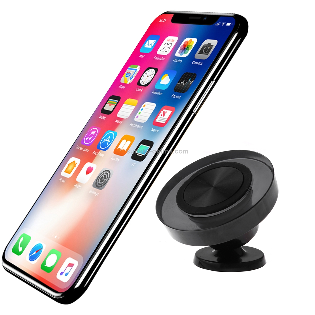 O-CRYSTAL Q005 Magnetic Car Air Outlet Mobile Phone Holder with 3M Sticker(Black) O-CRYSTAL Q005 Magnetic Car Air Outlet Mobile Phone Holder with 3M Sticker(Black)