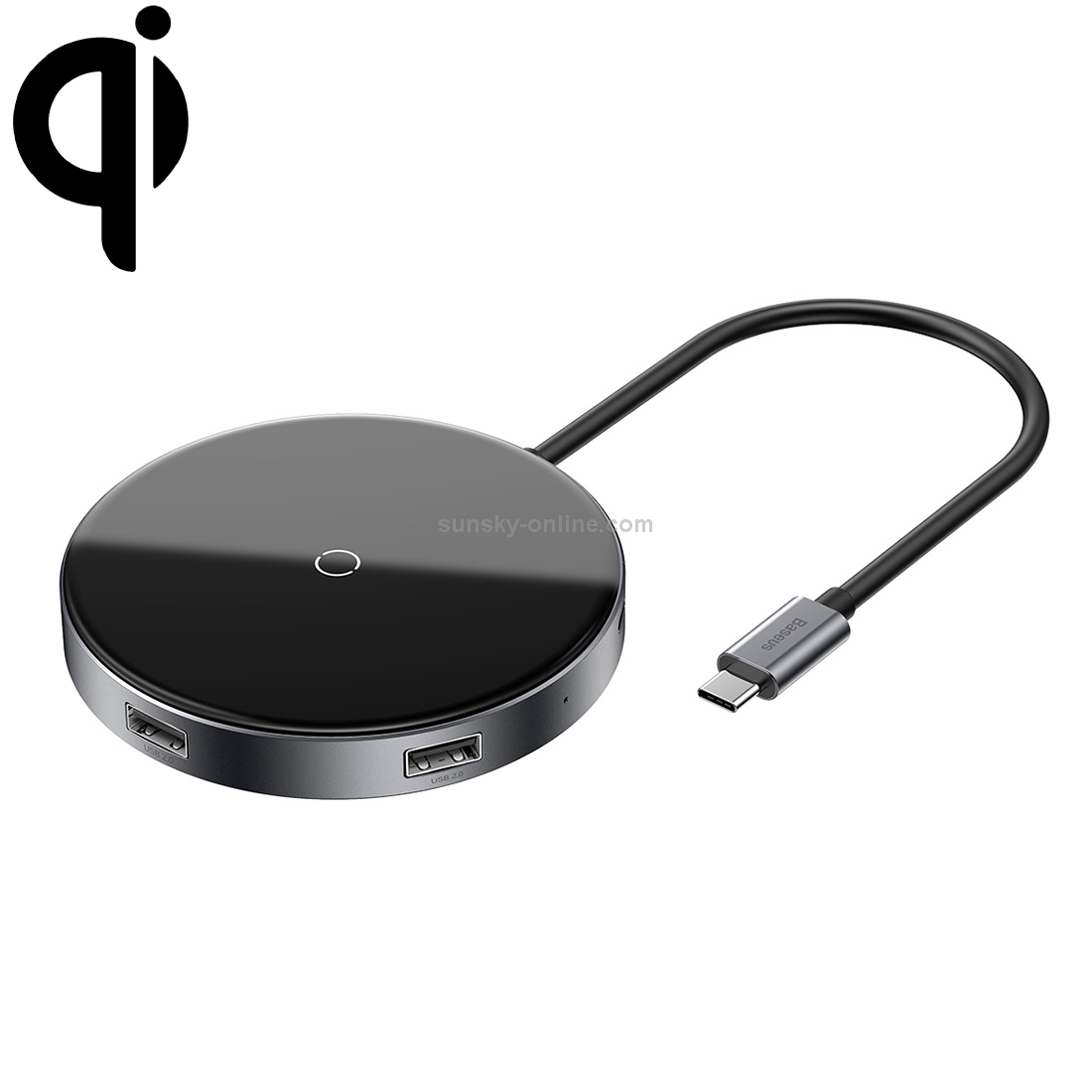Baseus Circular Mirror Wireless Charger 4K HD HUB Baseus Circular Mirror Wireless Charger 4K HD HUB