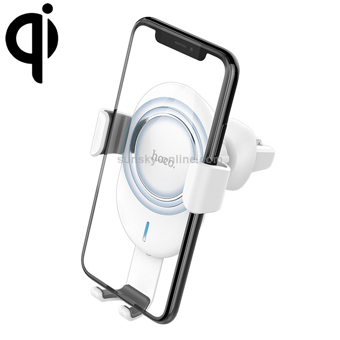 hoco CW17 Sage Series In-Car Stand Qi Standard Wireless Fast Charger (White) hoco CW17 Sage Series In-Car Stand Qi Standard Wireless Fast Charger (White)