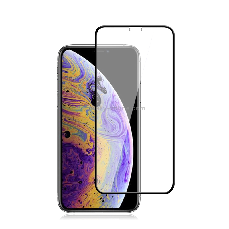 For iPhone XS / X mocolo 0.33mm 9H 2.5D Silk Print Tempered Glass Film (Black) For iPhone XS / X mocolo 0.33mm 9H 2.5D Silk Print Tempered Glass Film (Black)