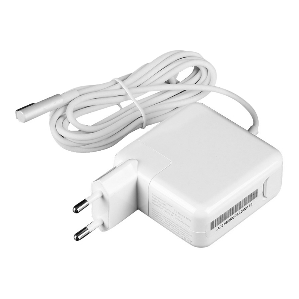 14.5V 3.1A 45W 5 Pin L Style MagSafe 1 Power Charger for Apple Macbook A1244 / A1237 / A1369 / A1370 / A1374 / A1304, Length: 1.7m, EU Plug(White) 14.5V 3.1A 45W 5 Pin L Style MagSafe 1 Power Charger for Apple Macbook A1244 / A1237 / A1369 / A1370 / A1374 / A1304, Length: 1.7m, EU Plug(White)
