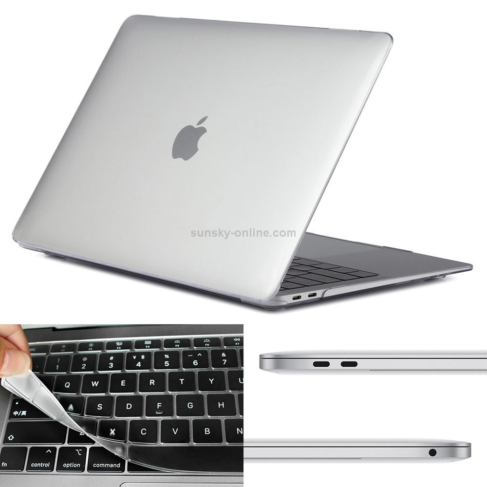 ENKAY Hat-prince 3 in 1 Crystal Shell + US Version Ultra-thin TPU Keyboard Protective Film + Dust Plug for MacBook Air 2018 A1932(Transparent) ENKAY Hat-prince 3 in 1 Crystal Shell + US Version Ultra-thin TPU Keyboard Protective Film + Dust Plug for MacBook Air 2018 A1932(Transparent)