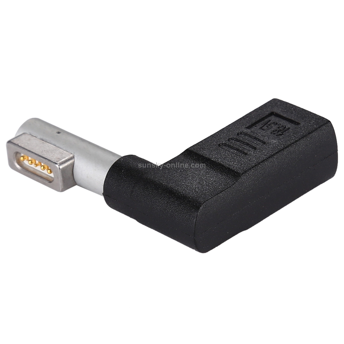 USB-C / Type-C Female to 5 Pin MagSafe 1 (L-Shaped) Male Charge Adapter (Black) USB-C / Type-C Female to 5 Pin MagSafe 1 (L-Shaped) Male Charge Adapter (Black)