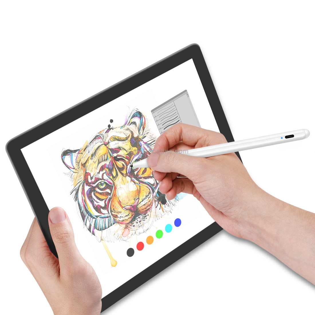 1.4-2.3mm Magnetic Design Superfine Nib Prevent Accidental Touch Handwritten Capacitive Screen Stylus Pen(White) 1.4-2.3mm Magnetic Design Superfine Nib Prevent Accidental Touch Handwritten Capacitive Screen Stylus Pen(White)