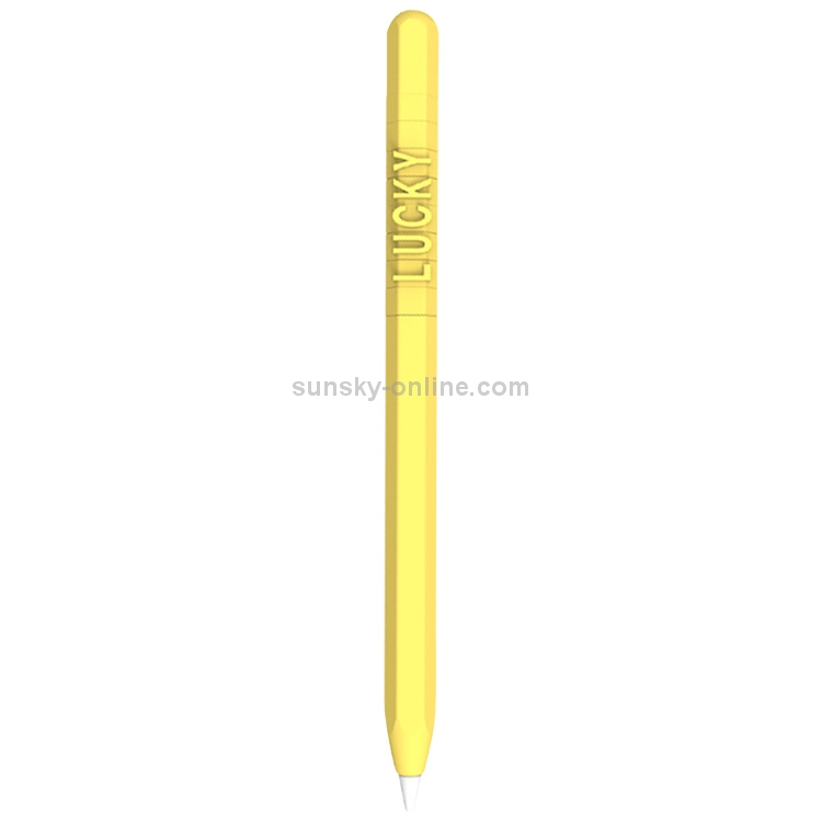 LOVE MEI For Apple Pencil 2 Number Letter Design Stylus Pen Silicone Protective Case Cover (Yellow) LOVE MEI For Apple Pencil 2 Number Letter Design Stylus Pen Silicone Protective Case Cover (Yellow)