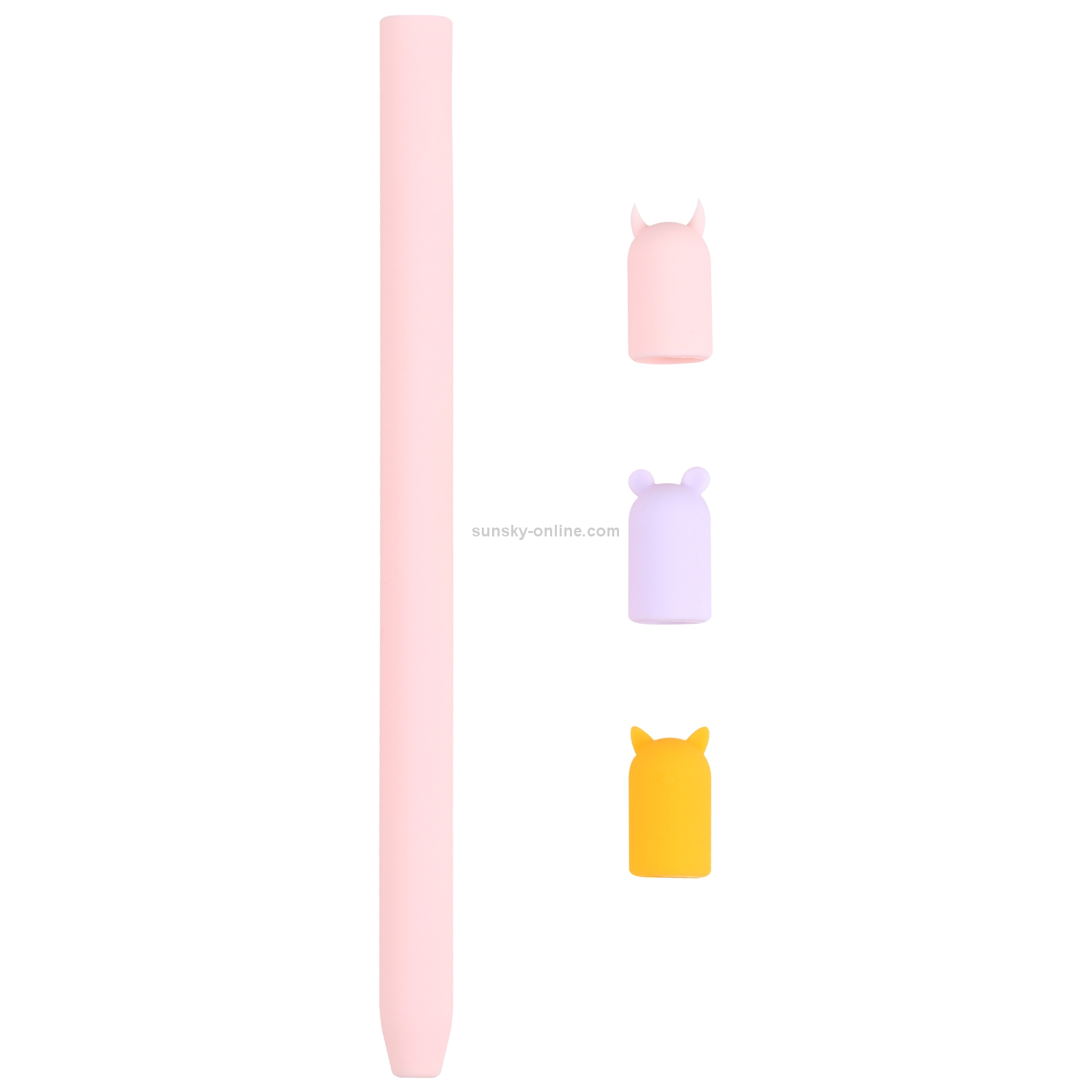 4 in 1 Stylus Pen Cartoon Animal Silicone Protective Case for Apple Pencil 1 (Pink) 4 in 1 Stylus Pen Cartoon Animal Silicone Protective Case for Apple Pencil 1 (Pink)