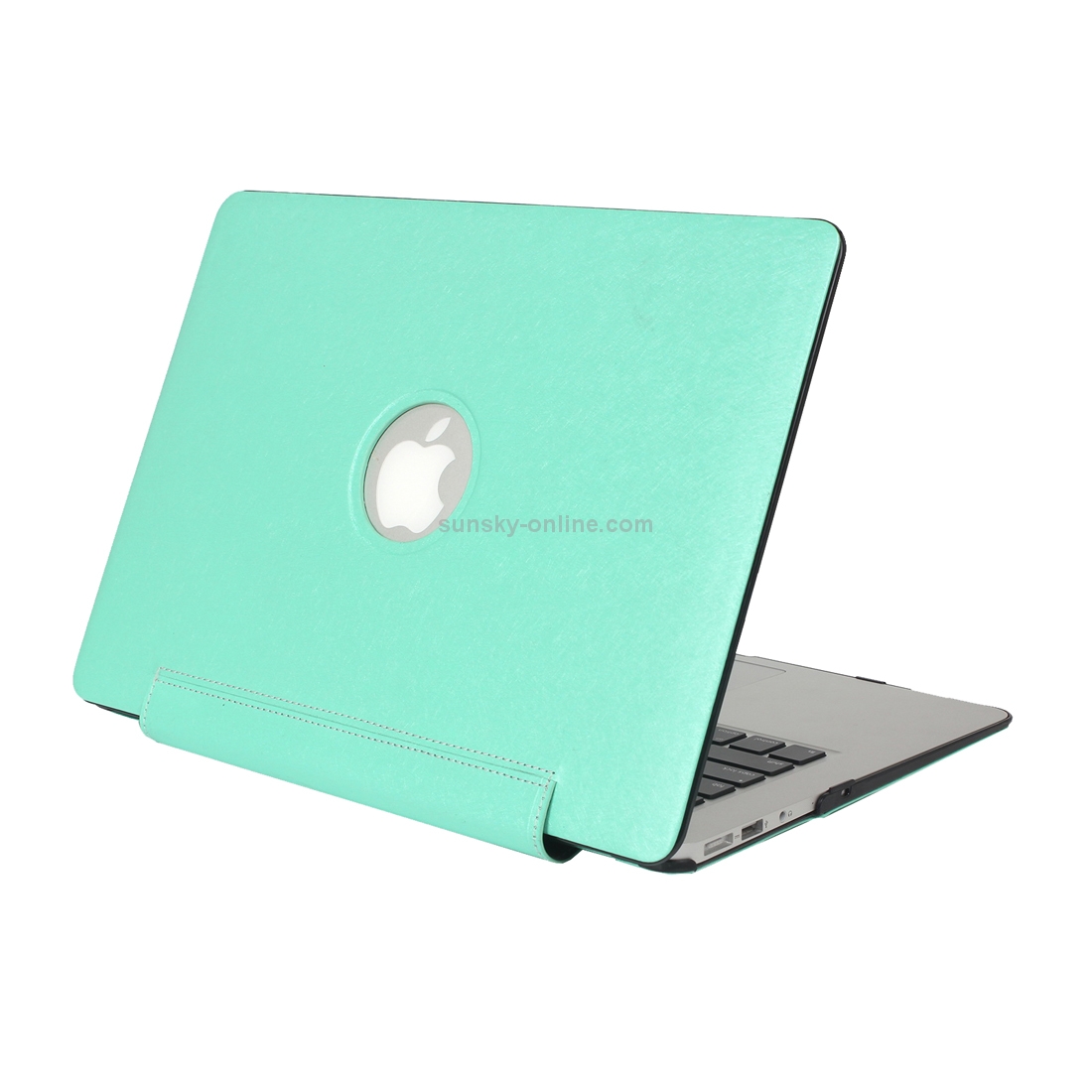 For Macbook Pro Retina 13.3 inch Silk Texture Apple Laptop United PU Protective Case(Green) For Macbook Pro Retina 13.3 inch Silk Texture Apple Laptop United PU Protective Case(Green)