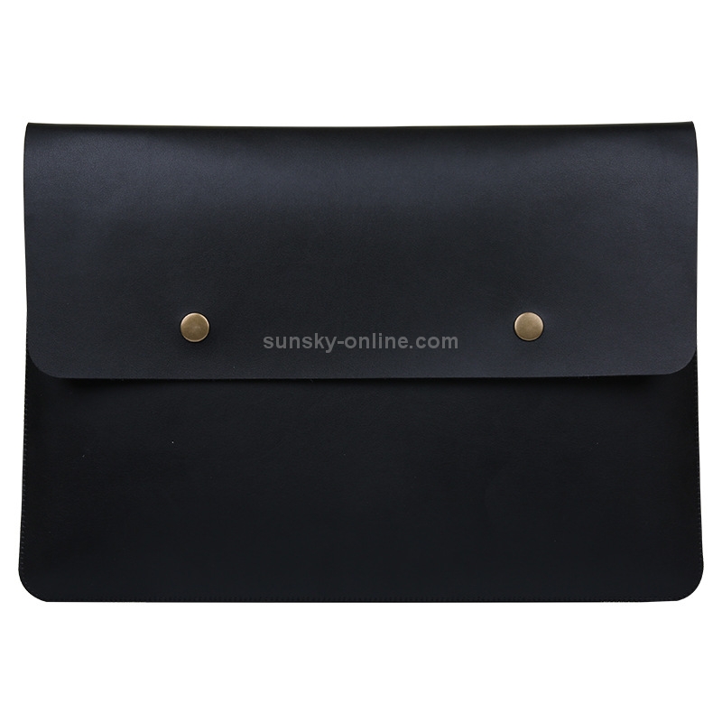 Flip Cover Laptop Microfiber Leather Inner Bag for MacBook Air 11.6 inch (Black) Flip Cover Laptop Microfiber Leather Inner Bag for MacBook Air 11.6 inch (Black)