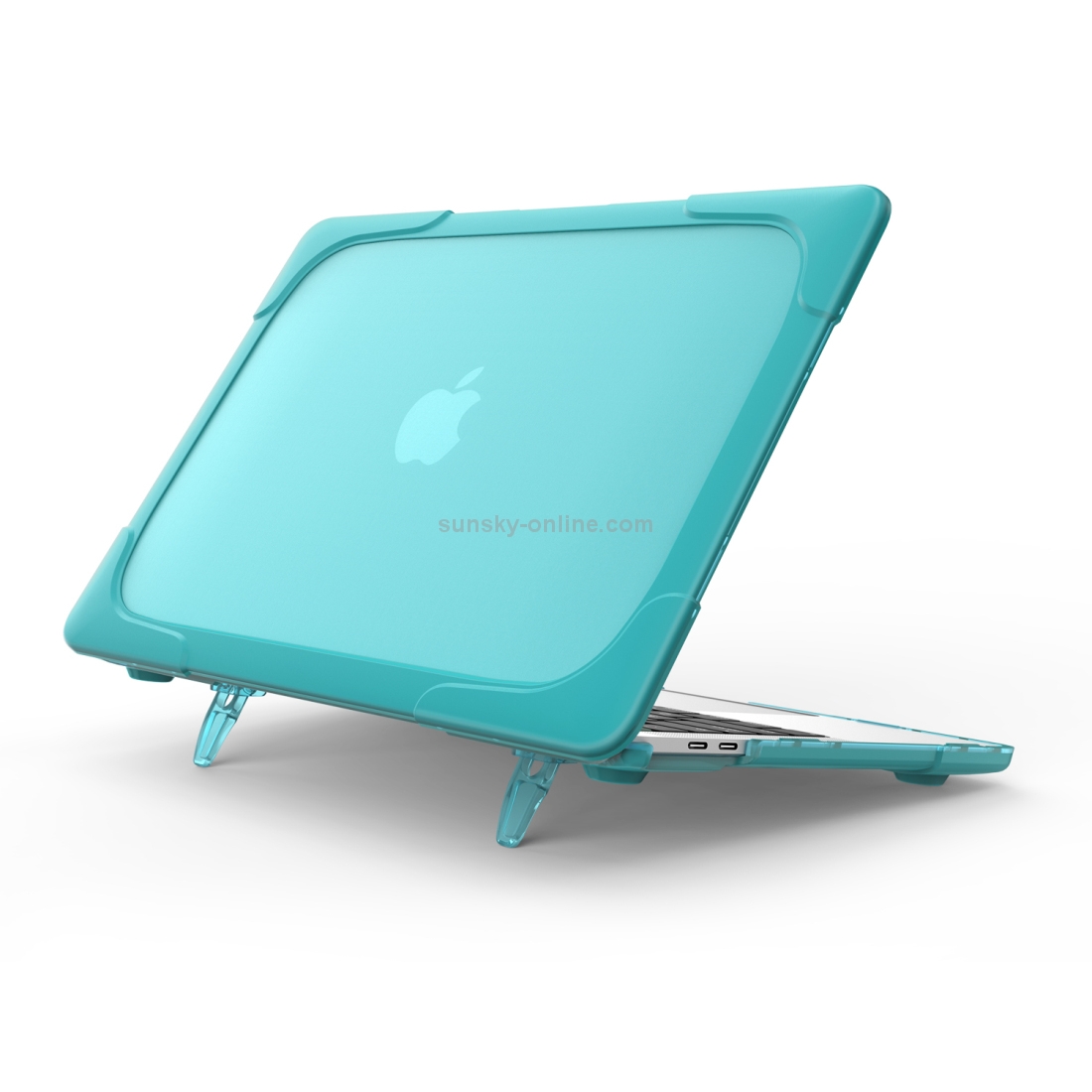 For Macbook Pro 15.4 inch with Touch Bar (A1707) Laptop TPU + PC Folding Shockproof Protective Case with Holder (Baby Blue) For Macbook Pro 15.4 inch with Touch Bar (A1707) Laptop TPU + PC Folding Shockproof Protective Case with Holder (Baby Blue)