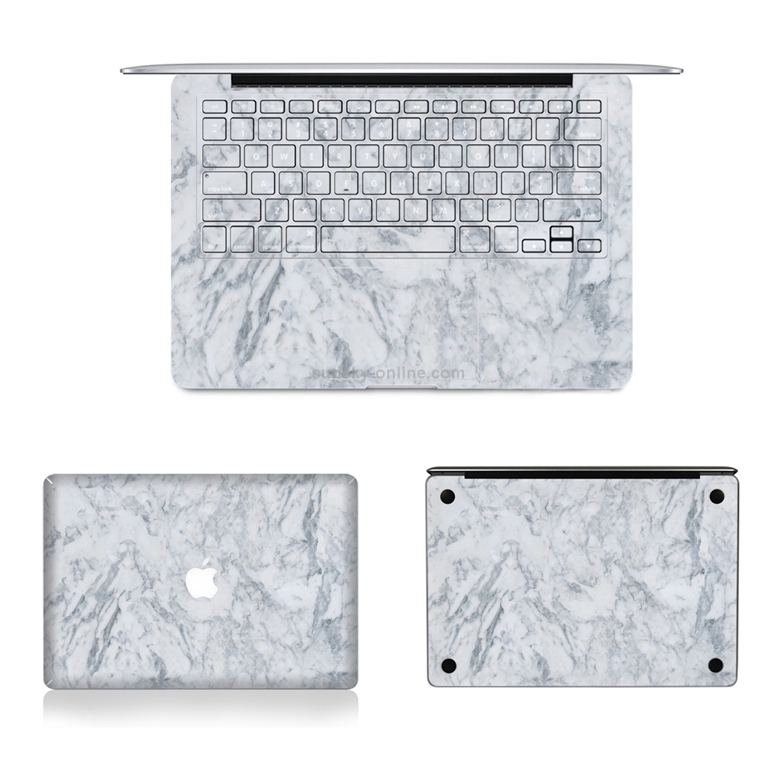 3 in 1 MB-FB15 (467) Full Top Protective Film + Full Keyboard Protector Film + Bottom Film Set for MacBook Air 13.3 inch A1466 (2012 - 2017) / A1369 (2010 - 2012), US Version