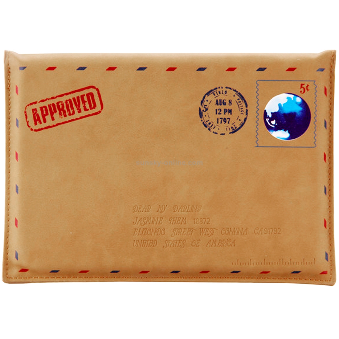 SWISH Universal Envelope Style Earth Stamp Leather Case for Macbook 11.6 / 12 inch, Size: 33.5 x 22 cm SWISH Universal Envelope Style Earth Stamp Leather Case for Macbook 11.6 / 12 inch, Size: 33.5 x 22 cm
